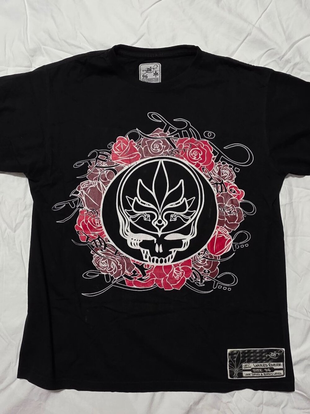 Black Tall Tee Production Graphic T-shirt